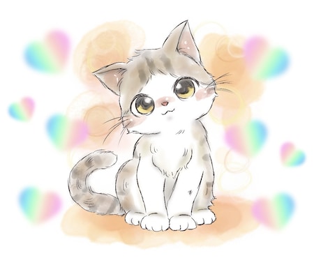 心のヒーリング☆ペットとお別れされた辛さを癒します ♡ペットちゃんのイラスト➕天使のメッセージ付き☆*:.｡ イメージ1