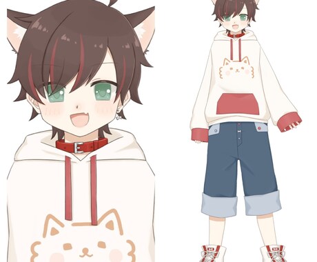 やわらかいタッチの立ち絵お描きします TRPGやVtuber、ゲームや小説のキャラクターなど！ イメージ2