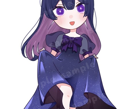全身4000円！キラキラ可愛いSDキャラ描きます 商用可！あなただけの可愛いSDキャラを描きます。 イメージ2