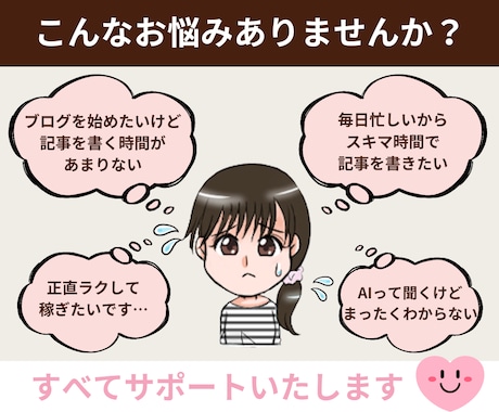 AIで1時間で記事を作る個別サポ＋ブログ制作します 個別レッスンであなたにもできるAI執筆！らくらく副業スタート イメージ2