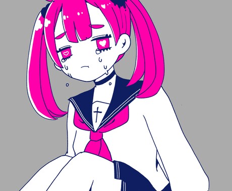ゆめかわいい簡易イラストオーダー承ります 配色3色までの為、特別にお安くご提供いたします！ イメージ2