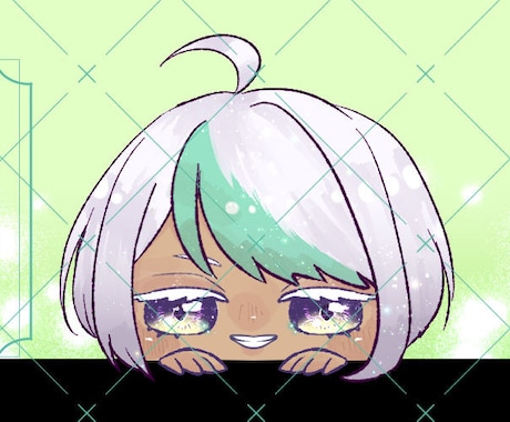 見本と同じポーズで量産ヘッダー描きます OCやVtuberキャラのヘッダーが欲しい方向け! イメージ2