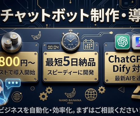 ChatGPT連携LINEボット作りますます LINE・Webに自社専用AIを実装します イメージ1