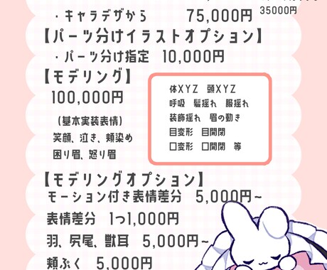 Vtuberキャラデザ～モデリング全て制作します キャラデザ・イラストのみ、配信画面、三面図等のご依頼も可能。 イメージ2