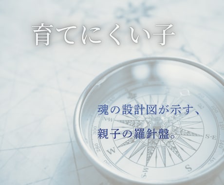 育てにくい子の本質。5占術から親子の道を示します 親と子それぞれの本質を5占術で読み解き、関係を整える羅針盤を イメージ1