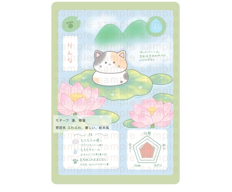 あなたの個性を動物化してオリジナルカードにします 世界にひとつだけの、あなたらしい1枚をお届けします！ イメージ1