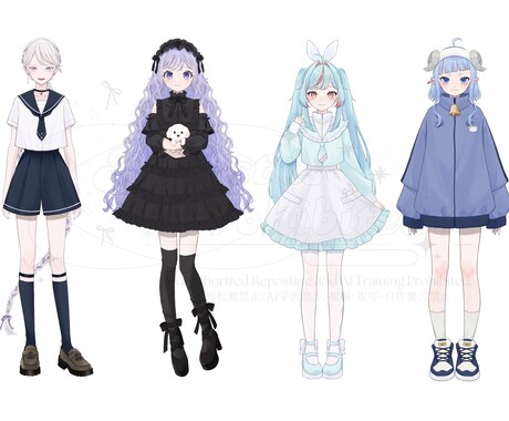 IRIAMや配信、TRPG向けの立ち絵を描きます Vtuber様や活動者様にオススメ イメージ1