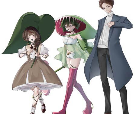 全身6000円 立ち絵制作します 男女共にお描きします もちろん相談だけでも○ イメージ2