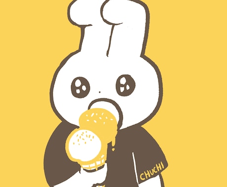 ポップでゆるい動物のアイコン描きます