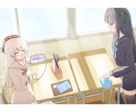 綺麗で可愛いイラスト制作します 誕生日やサムネ、歌ってみた、MVなど！ イメージ2