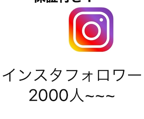 Instagramフォロワー宣伝します インスタフォロワー2000人~~ イメージ1
