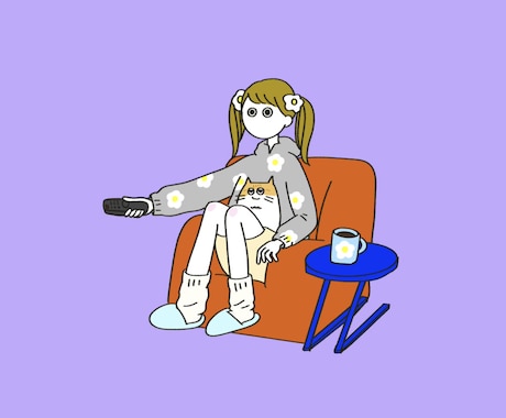 POPで可愛い人物や動物を描きます 修正は追加料金なし！オリジナルイラストを描きます！ イメージ1