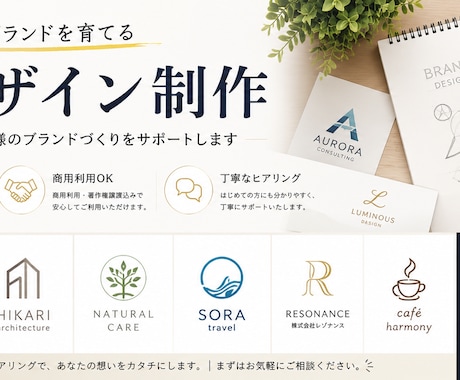 企業ロゴやイメージデザインを作成します イメージ1