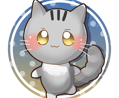 あなたのペットをマスコットにして描きます