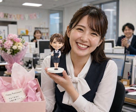 写真からオーダーメイド似顔人形フィギュア作ります 還暦・古希祝い 退職・送別会プレゼントに｜両親・上司への感謝 イメージ2