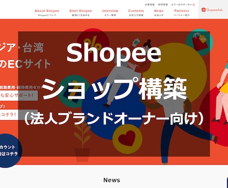 Shopee（越境EC）ショップを構築します 出店・出品・プロモーション設定、ショップ構築 イメージ1