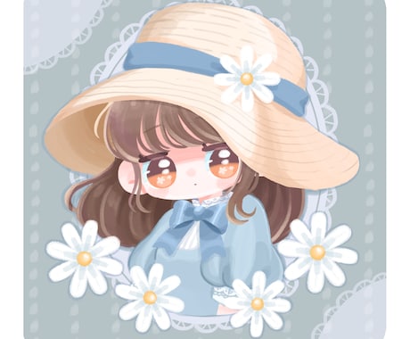 商用可！デフォルメ風1枚絵描きます 可愛いほっこりデフォルメ風のイラストを描きます イメージ1