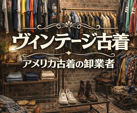 ヴィンテージ古着、アメリカ古着の仕入れ先教えます 物販初心者～上級者まで仕入れ先に困っている方必見！ イメージ1