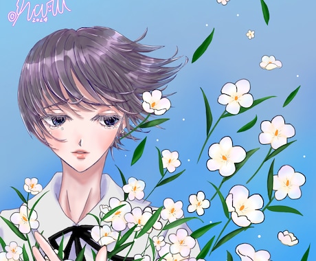 イメージに合った１枚絵を作成します 歌や物語等、イメージに合わせたイラストを作成します。 イメージ2