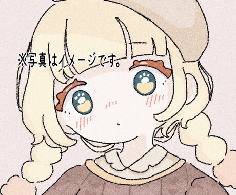 かわいい女の子描きます かわいい女の子のアイコンなどが欲しい方へ イメージ1