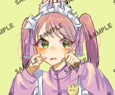 皆様のコテキャなどをアイコンにします あなた専用のアイコンイラストを描きます。 イメージ1