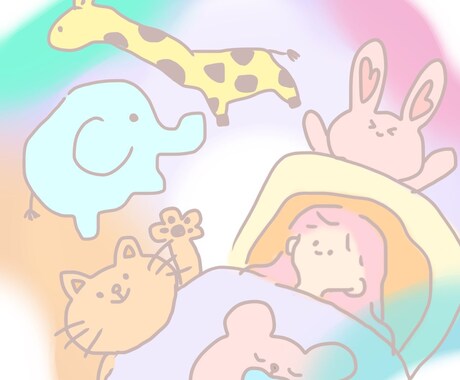 SNS活動などニーズにお応えして描きます かわいいイラストで人の心が暖かくなるような作品を作っています イメージ2