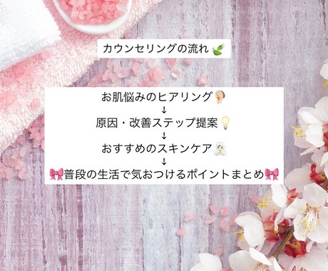 お喋り感覚でお肌悩み解決します お肌にとても悩まされてるあなたへ イメージ2