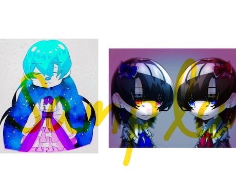 かわいくてポップなイラストを描きます 個性的ある色使いと絵柄が特徴的です。 イメージ1