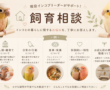 現役エキゾチックブリーダーが飼育相談に乗りますます どんな小さなお悩みでも、お気軽にご相談ください♪ イメージ1