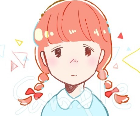 ほんわかするかわいい女の子のイラスト描きます イメージ1