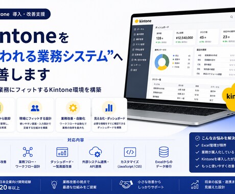 Kintone導入・改善支援します 現場業務にフィットするKintone環境を構築します イメージ1