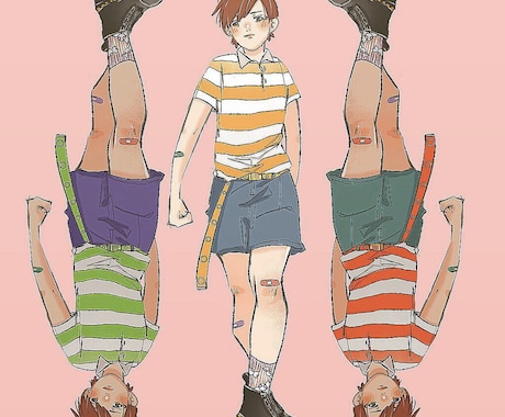 油彩のような雰囲気のあるかっこかわいい人物描きます 物言いだがなエモーショナルなイラストお任せください! イメージ2