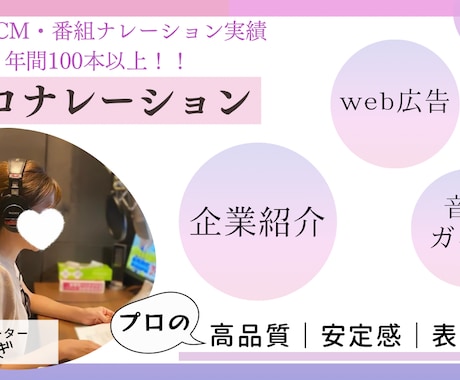 局アナ経験有！心地よいナレーションをお届けします テレビ実績多数！本格的なナレーションでハイクオリティな動画に イメージ1