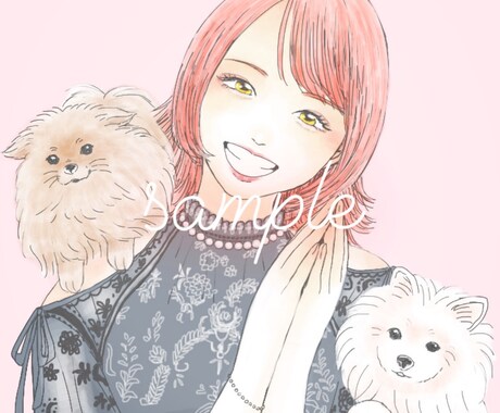オリジナルイラスト承ります 商用利用ok/作家さんの似顔絵として/アイコン イメージ2