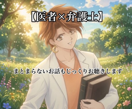 医師と弁護士の知見でお話をじっくり聴きます まとまらないお話もお聴きします。沈黙OK、短時間歓迎。 イメージ1