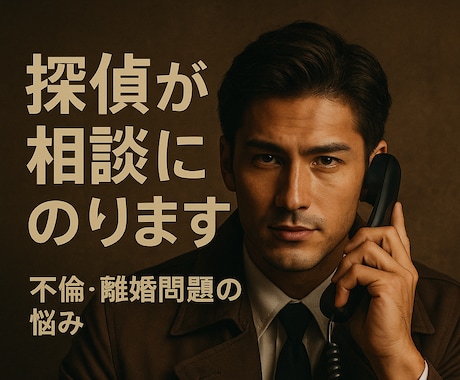 不倫や浮気・離婚問題の悩みを「現役探偵」が聞きます 10年の法律事務経験×探偵視点で安心相談 イメージ1