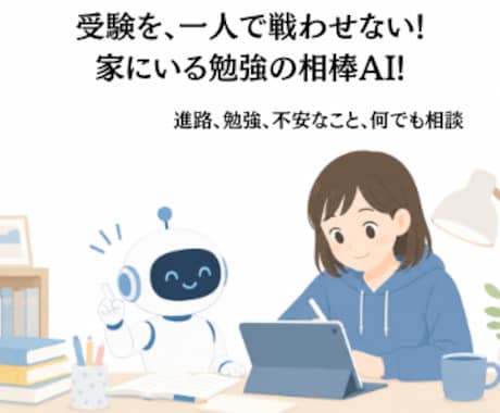 お子様専用の勉強コーチAIを作ります 塾に通わなくても、家でいつでも相談できる相手を！ イメージ1