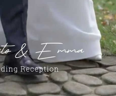 洋風｜お洒落なプロフィールムービーを制作いたします リゾート風スタイリッシュのおしゃれな結婚式ムービーです！ イメージ1