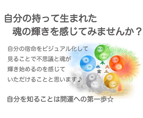 開運サポート!あなたの宿命のイメージを絵に描きます ✨持って生まれた魂を輝かせるためのプチアドバイス付! イメージ1