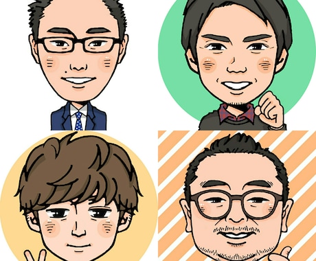 SNS用似顔絵アイコン作成させていただきます 【自分用に！プレゼントに！あたたかい似顔絵アイコンを！】 イメージ2