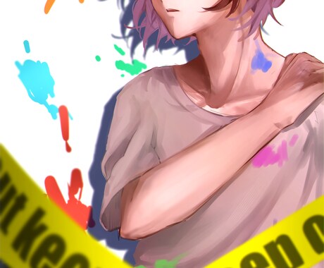 商用◎カラフルで派手なものを描きます インパクトのあるものから癒される絵まで⚪︎ イメージ2