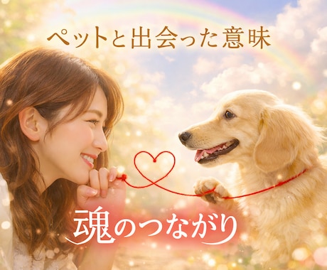 飼い主様とペットちゃんの魂のつながりを読み解きます この子と出会った意味を知りたいあなたへ イメージ1