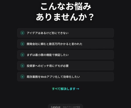 あなたのアイデアをWebアプリにします AI爆速開発｜最短1週間でMVP完成 イメージ2