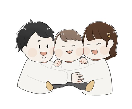 修正無料！手描き風のかわいい似顔絵をお描きします プチプレゼントに♪人物追加・文字入れ・小物無料でお描きします イメージ1