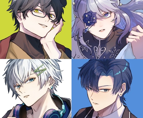リテイク無し即納品！アイコンイラスト描きます シンプルなやり取りで顔アイコンが欲しい方！ イメージ1