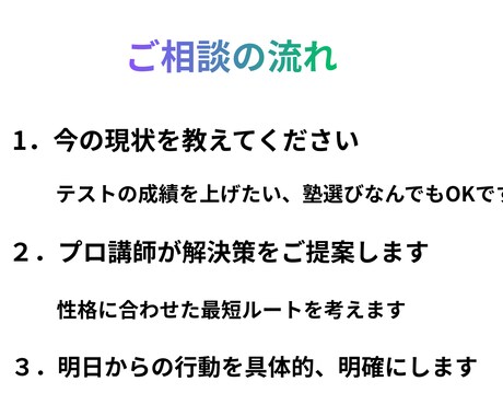 資格試験｜合格へ導く具体的アドバイスを行います 慶應大学、院卒プロ講師による合格を引き寄せる具体的な学習相談 イメージ2