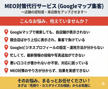 GoogleマップのMEO対策を支援します 初期設定から投稿・口コミ対応まで一括対応 イメージ2