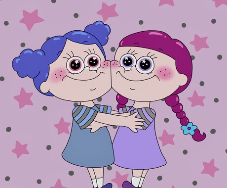 かわいいを作る⭐︎オリジナルイラストを作成します カラフルポップでかわいい！唯一無二なイラストをお届けします！ イメージ1
