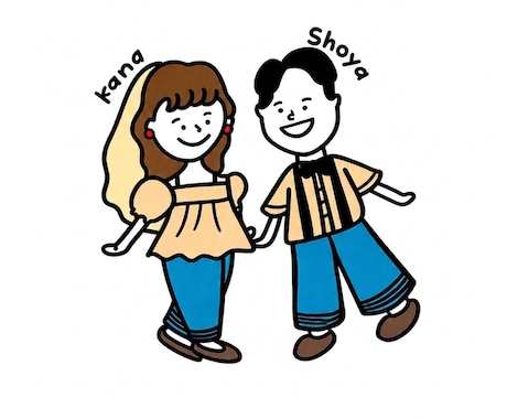 ゆるい雰囲気の似顔絵かきます アイコンやペーパーアイテムに使えるゆるめの似顔絵 イメージ1