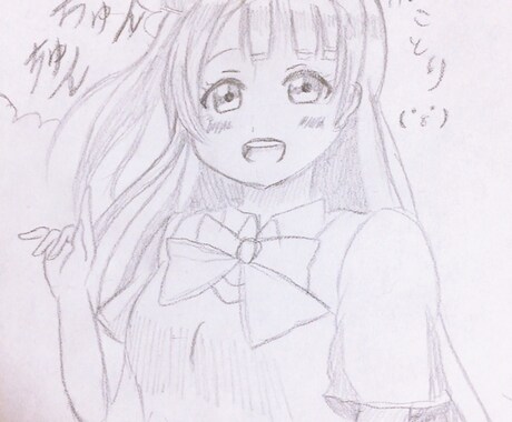 アニメキャラの希望イラストを描きます 基本白黒ですが指定して頂けましたら色を変えることができます。 イメージ2